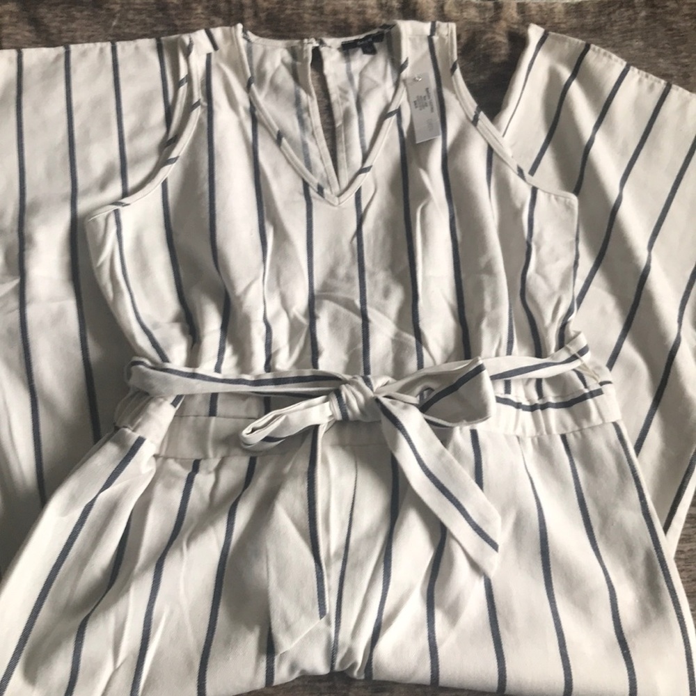 NEW WITH TAG DREW by Anthropologystriped jumpsuit